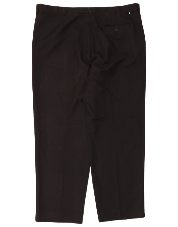 Farah Mens Tapered Chino Trousers W42 L31 Black Polyester