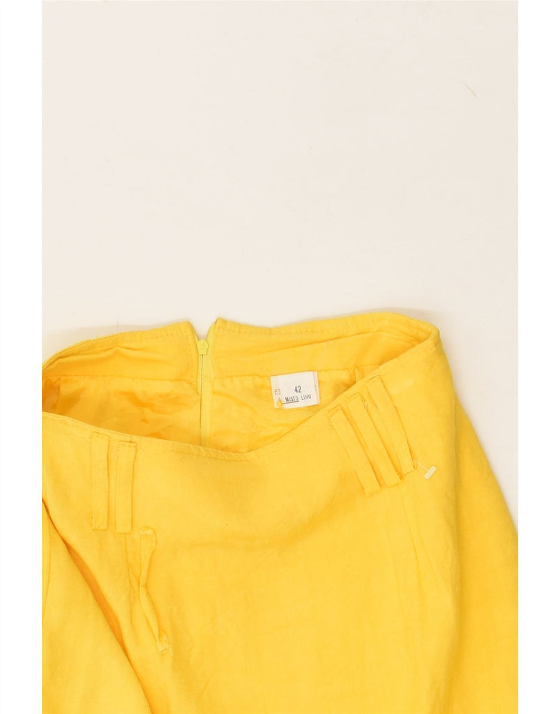 VINTAGE Womens Pencil Skirt IT 42 Medium W24 Yellow | Vintage Vintage | Thrift | Second-Hand Vintage | Used Clothing | Messina Hembry 