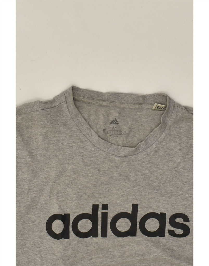 ADIDAS Mens Graphic T-Shirt Top Medium Grey Cotton | Vintage Adidas | Thrift | Second-Hand Adidas | Used Clothing | Messina Hembry 