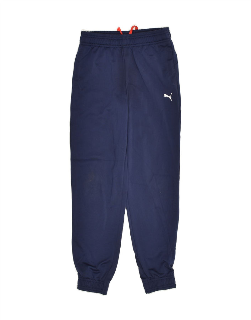 PUMA Boys Tracksuit Trousers Joggers 9-10 Years Navy Blue | Vintage Puma | Thrift | Second-Hand Puma | Used Clothing | Messina Hembry 