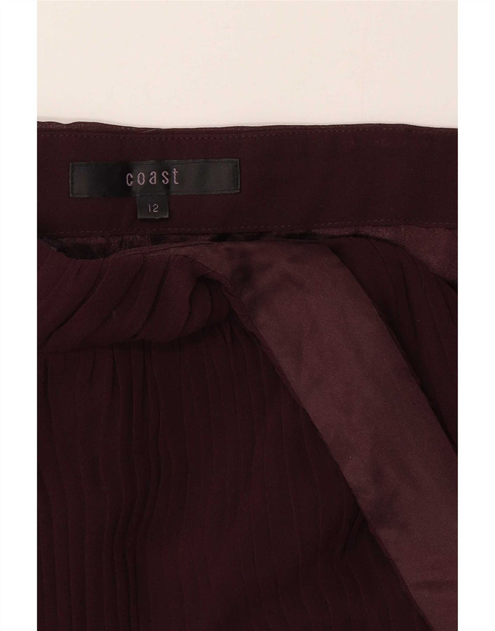 Coast Womens Maxi Halter Dress UK 12 Medium Burgundy Polyester