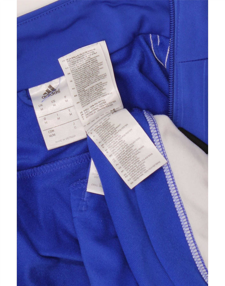 Adidas Mens Graphic Tracksuit Top Jacket Medium Blue Colourblock Polyester
