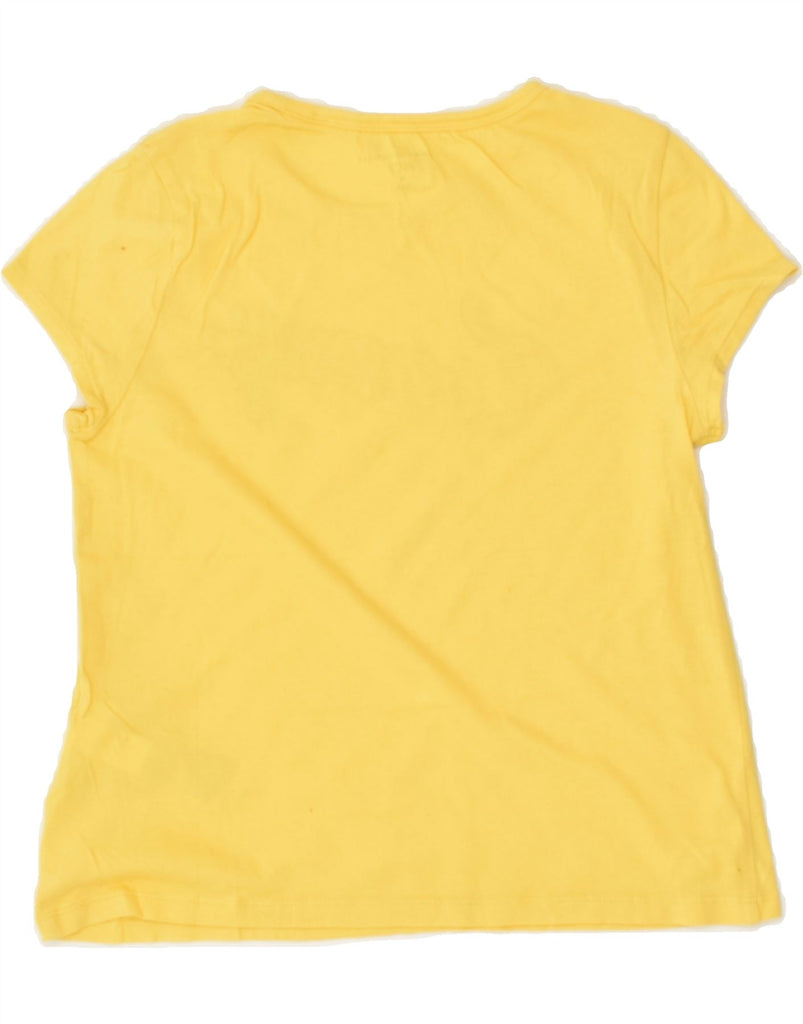 TOMMY HILFIGER Girls Graphic T-Shirt Top 8-9 Years Medium Yellow Cotton | Vintage Tommy Hilfiger | Thrift | Second-Hand Tommy Hilfiger | Used Clothing | Messina Hembry 