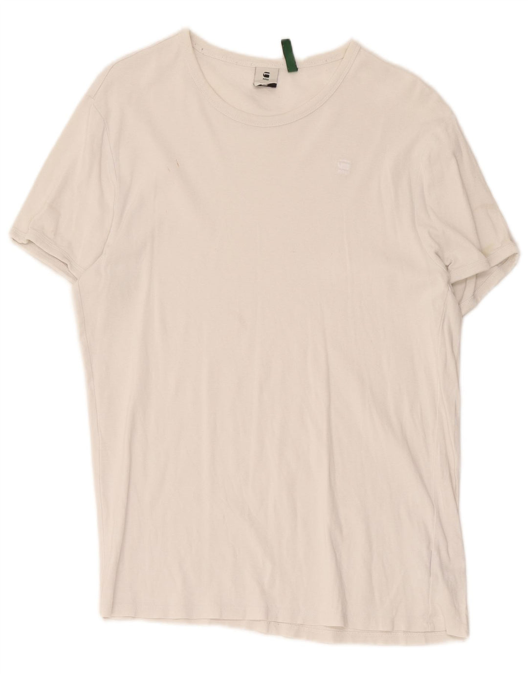 G-Star Mens T-Shirt Top 2XL White Cotton
