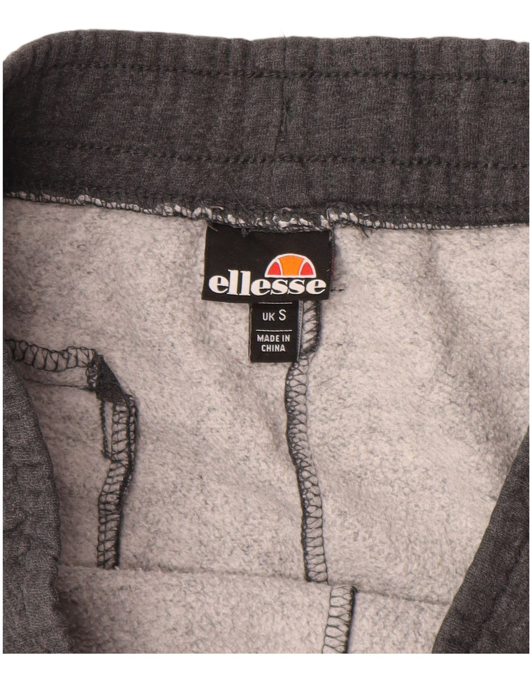 ELLESSE Mens Graphic Sport Shorts Small  Grey Cotton