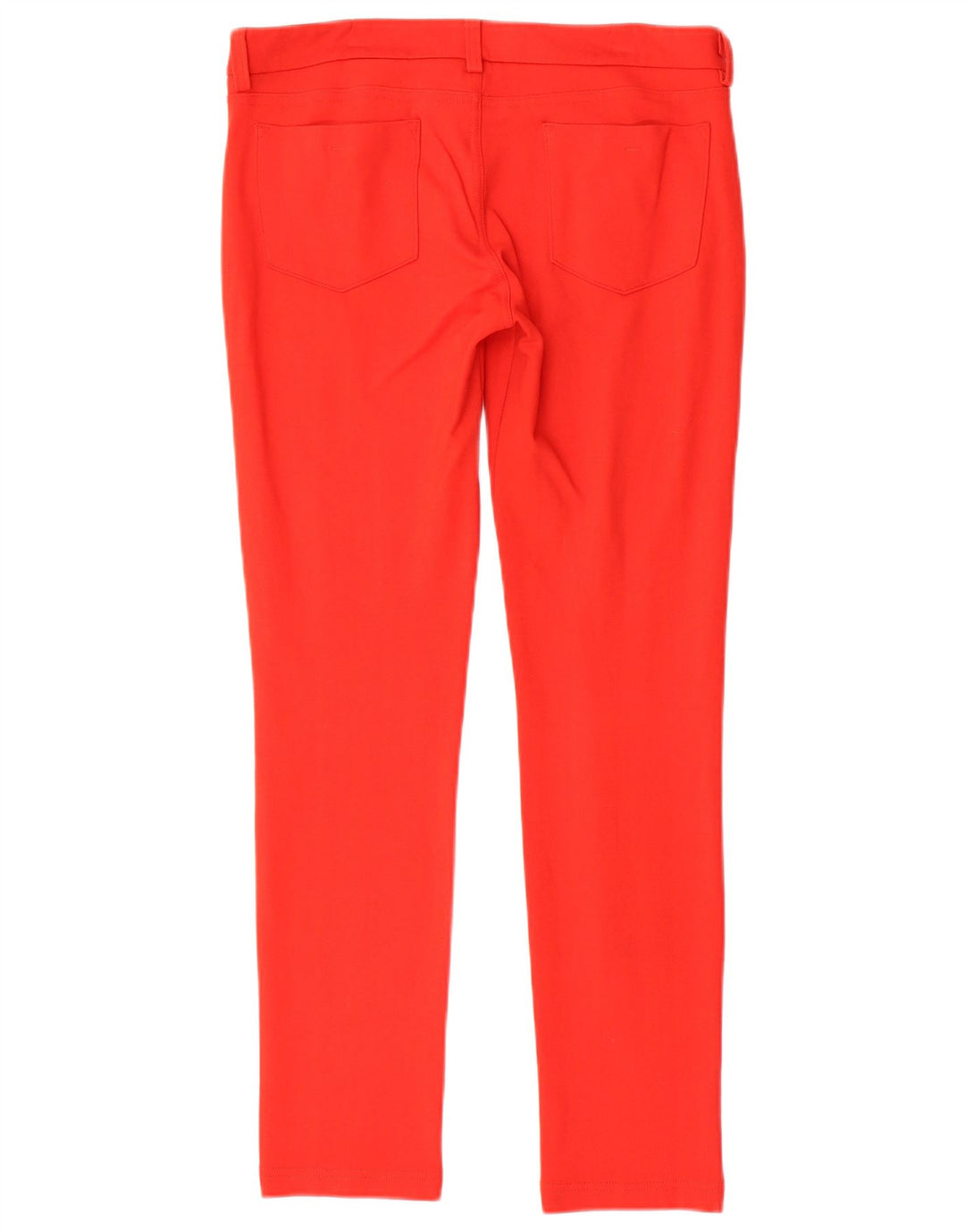 MOSCHINO Womens Slim Casual Trousers UK 10 Small W32 L30 Red Viscose