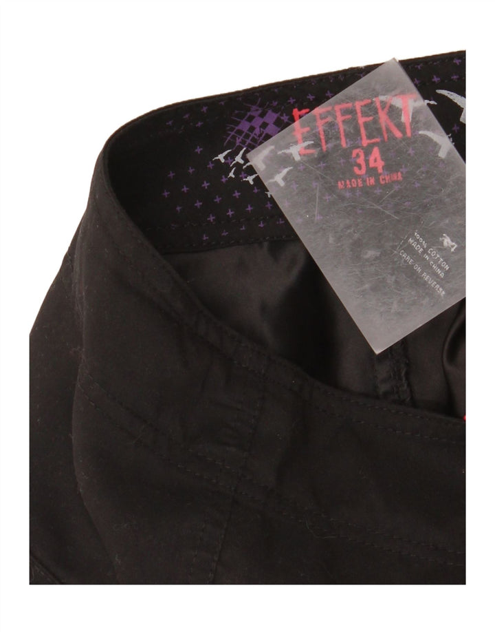 EFFEKT Mens Graphic Swimming Shorts Large Multicoloured Striped Cotton