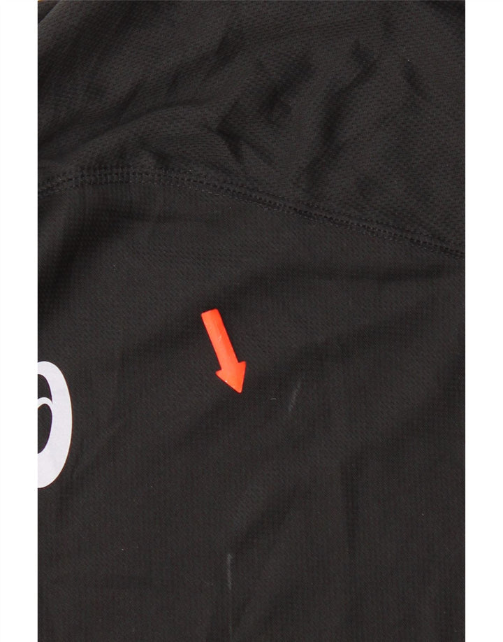 Asics Mens T-Shirt Top 2XL Black Polyester