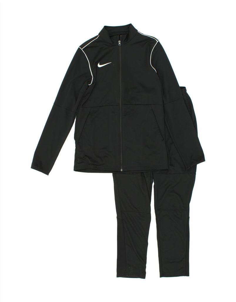 NIKE Womens Dri Fit Full Tracksuit UK 12 Medium Black Polyester Vintage Nike and Second-Hand Nike from Messina Hembry 