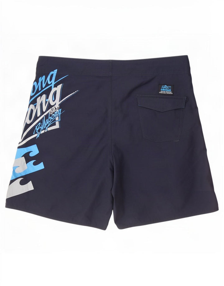 Billabong Mens Graphic Swimming Shorts XL Navy Blue Polyester