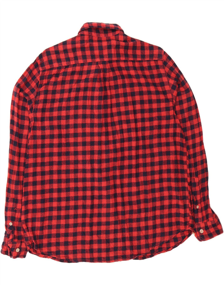 EDDIE BAUER Mens Flannel Shirt Large Red Gingham Cotton Vintage Eddie Bauer and Second-Hand Eddie Bauer from Messina Hembry 