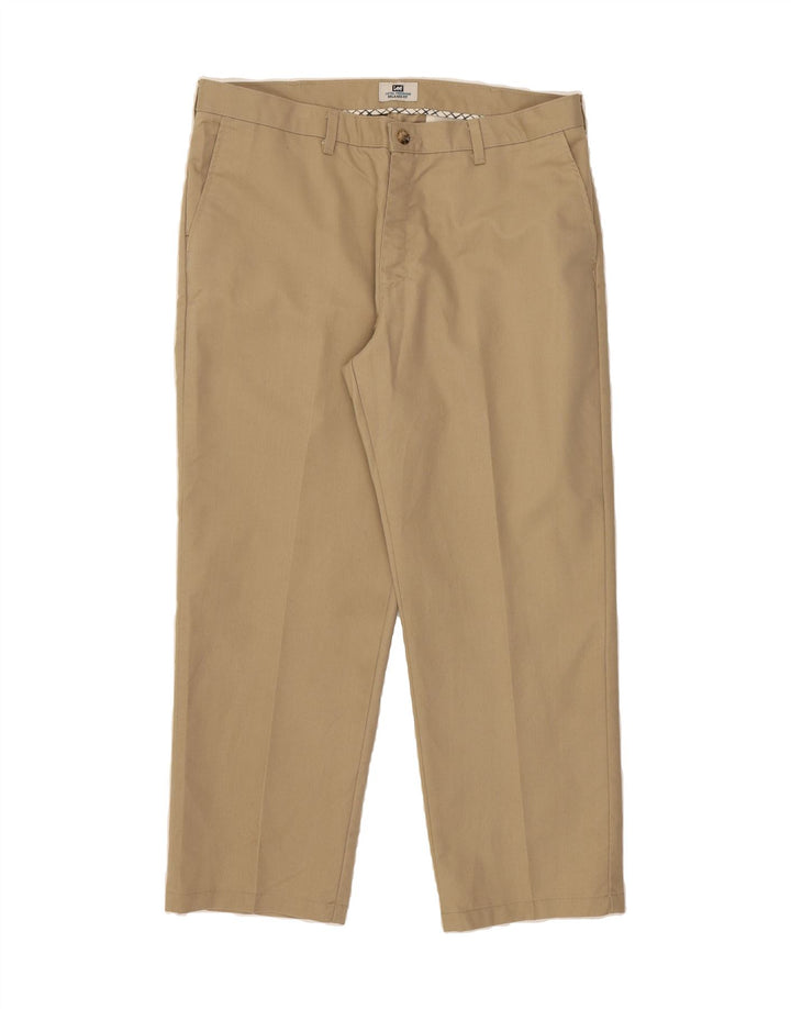 LEE Mens Relaxed Fit Chino Trousers W38 L29 Beige Polyester Vintage Lee and Second-Hand Lee from Messina Hembry 