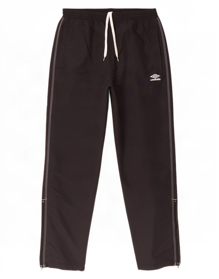 Umbro Mens Tracksuit Trousers Large Black Polyester