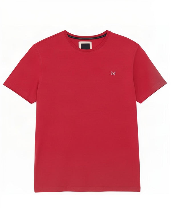 Crew Clothing Mens T-Shirt Top Large Red Cotton
