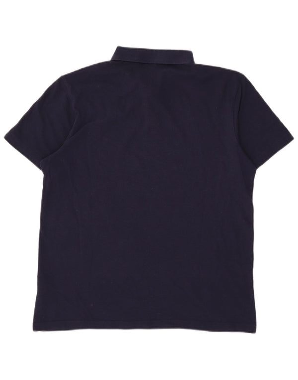 Puma Mens Polo Shirt Large Navy Blue Cotton
