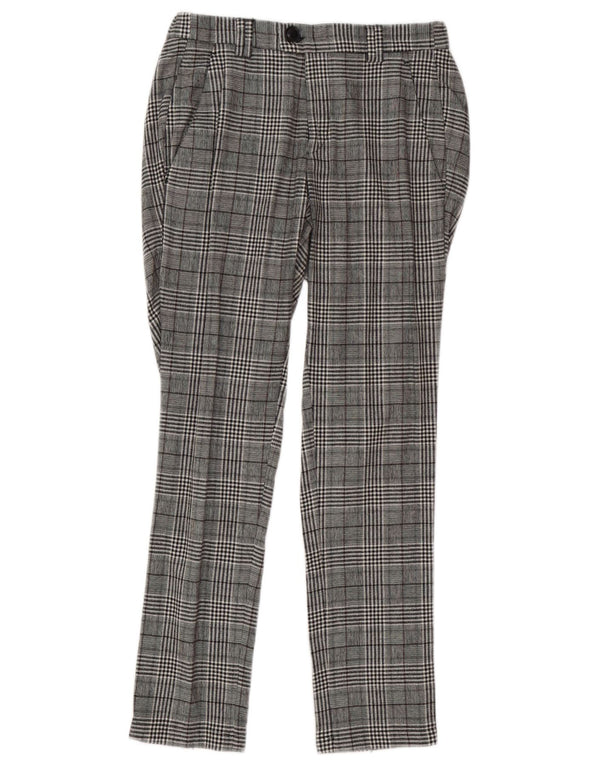 Alessandro Dell'Acqua Womens Suit Trousers IT 44 Medium W30 L29 Grey Check