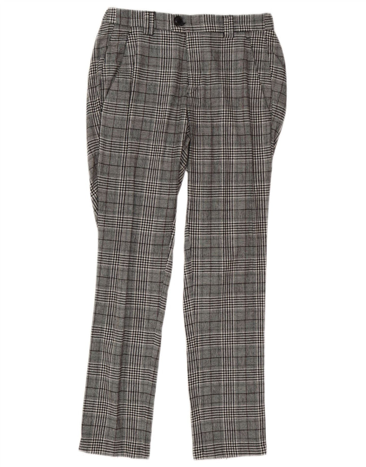Alessandro Dell'Acqua Womens Suit Trousers IT 44 Medium W30 L29 Grey Check
