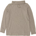 L.L.BEAN Womens Roll Neck Sweatshirt Jumper UK 16 Large Grey Cotton Vintage L.L.Bean and Second-Hand L.L.Bean from Messina Hembry 