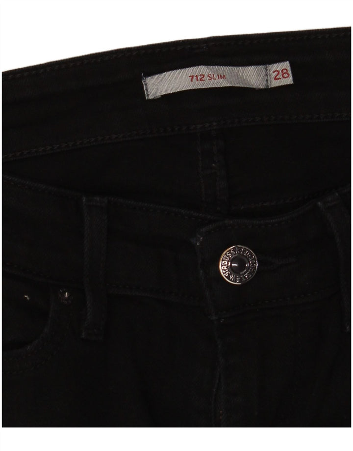 Levi's Womens 712 Slim Jeans  W28 L28 Black