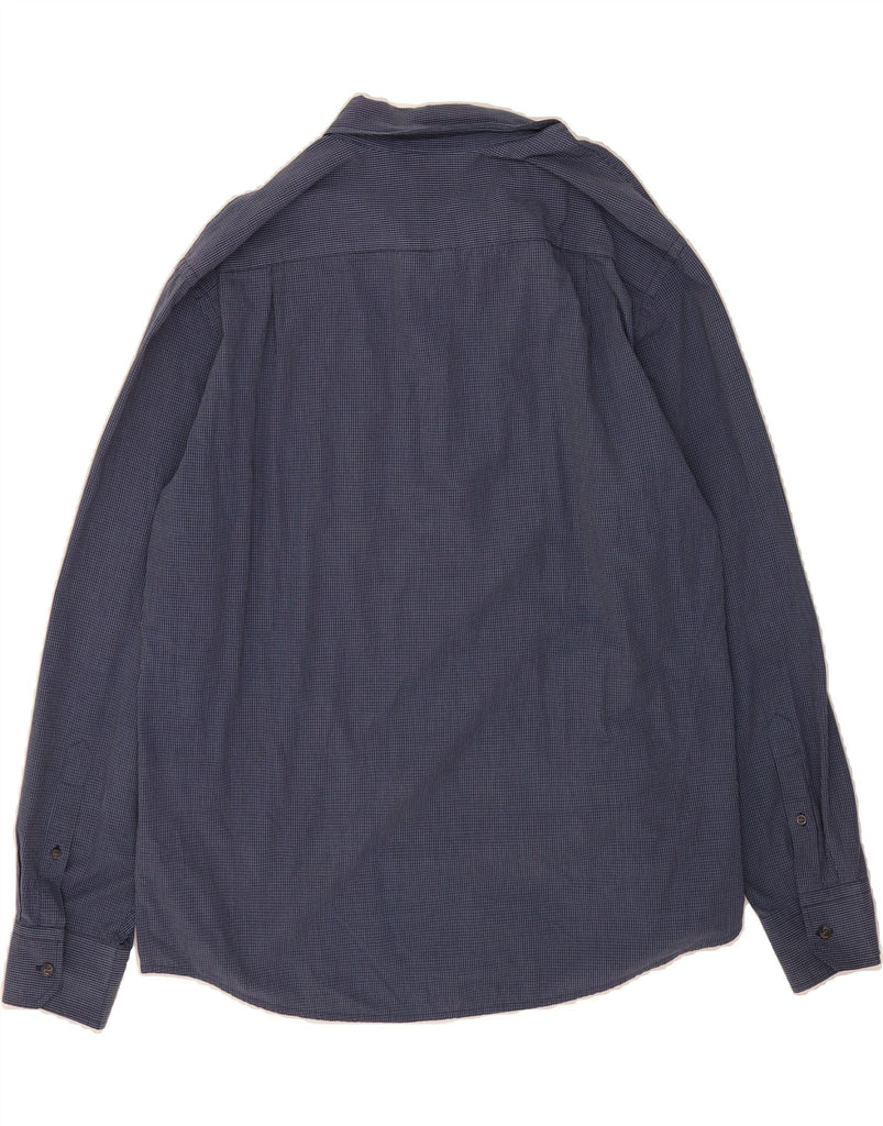 DOCKERS Mens Big & Tall Shirt XL Blue Gingham Cotton Vintage Dockers and Second-Hand Dockers from Messina Hembry 