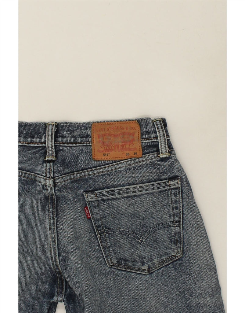 LEVI'S Womens 511 Slim Jeans W30 L27 Blue Cotton | Vintage Levi's | Thrift | Second-Hand Levi's | Used Clothing | Messina Hembry 