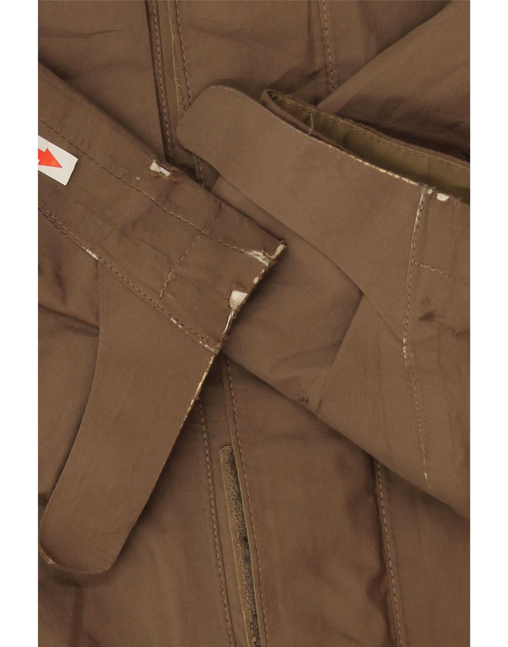 The North Face Mens Hooded Rain Jacket UK 40 Large Brown Polyester