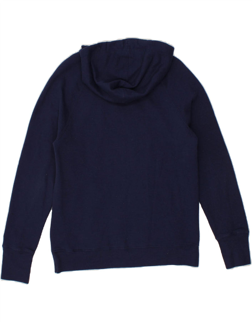 CHAMPION Womens Oversized Graphic Hoodie Jumper UK 10 Small Navy Blue Vintage Champion and Second-Hand Champion from Messina Hembry 