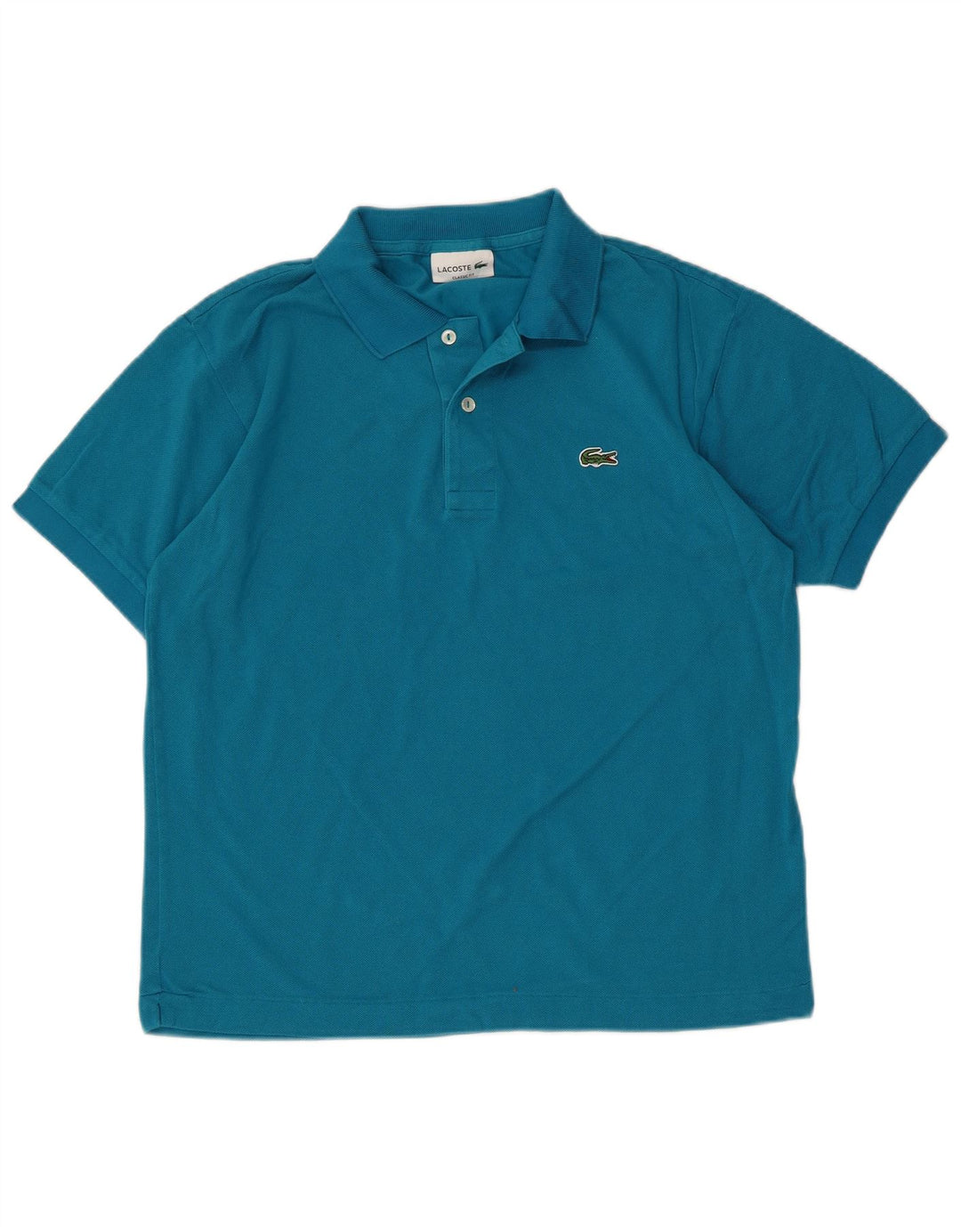 Lacoste Mens Classic Fit Polo Shirt Size 4 Medium Blue Cotton
