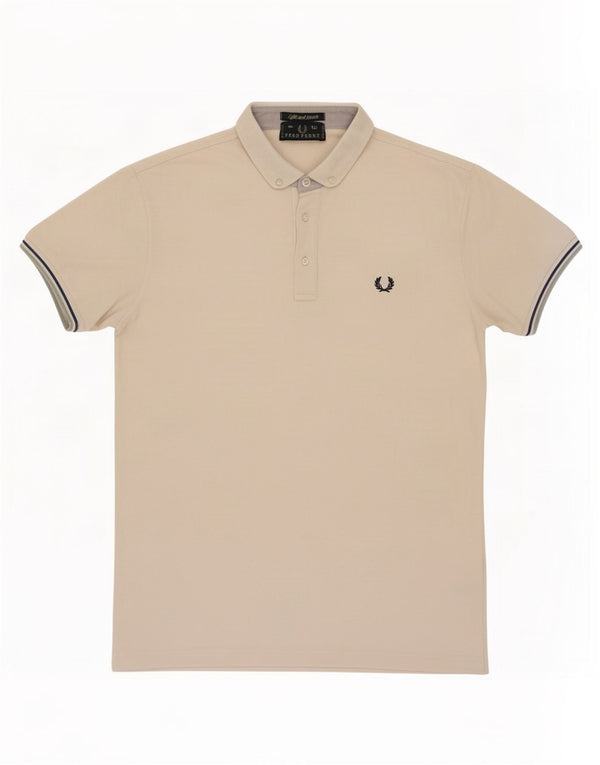 Fred Perry Mens Polo Shirt XL White Cotton