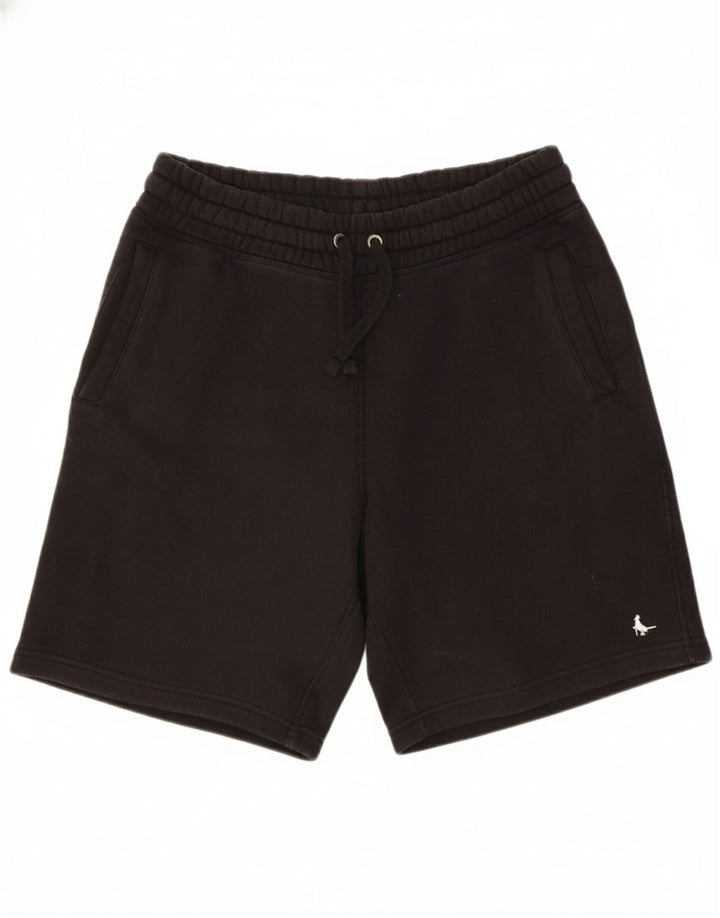 JACK WILLS Mens Sport Shorts Medium Black Cotton