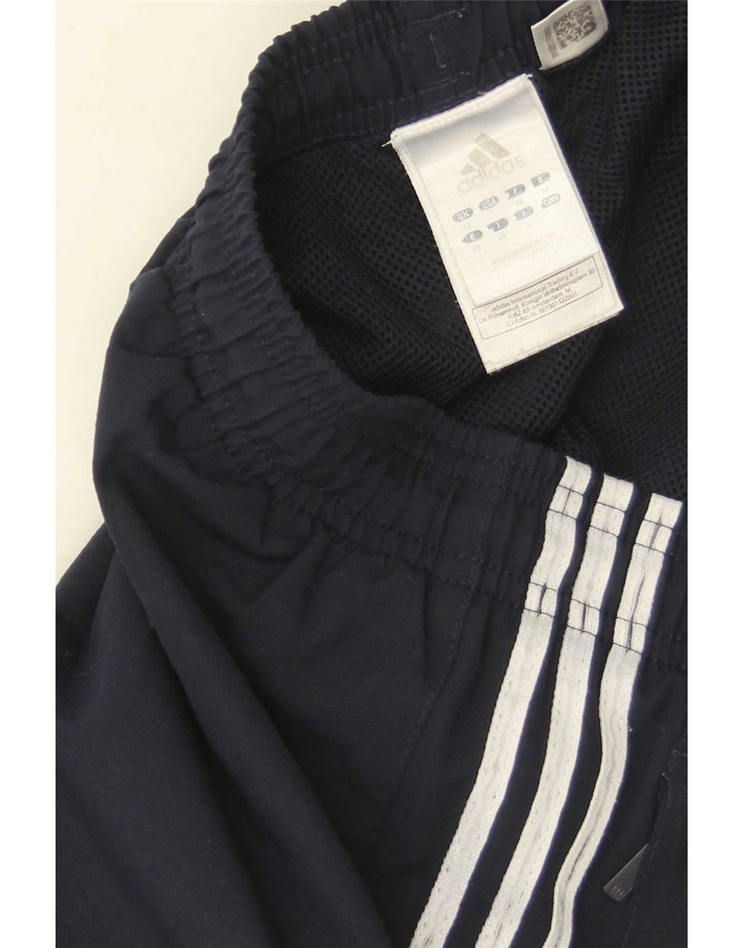 Adidas Womens Tracksuit Trousers Joggers UK 12 Medium Navy Blue Polyester