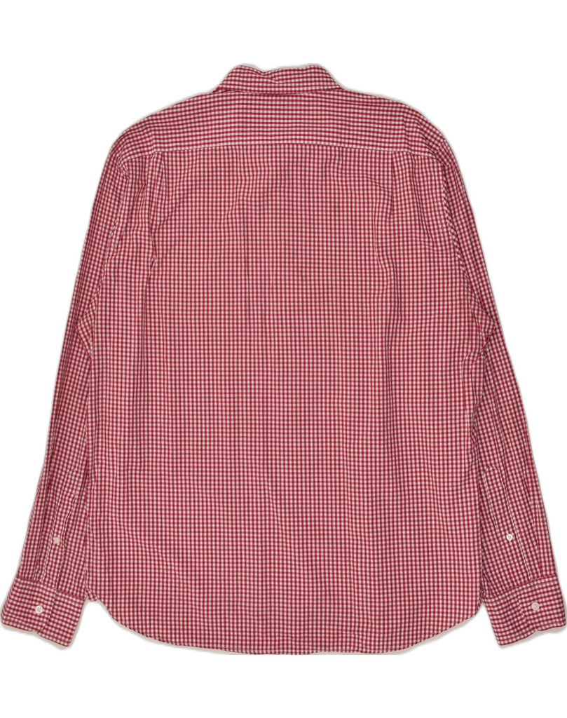 J. CREW Mens Shirt XL Red Gingham Cotton | Vintage J. Crew | Thrift | Second-Hand J. Crew | Used Clothing | Messina Hembry 