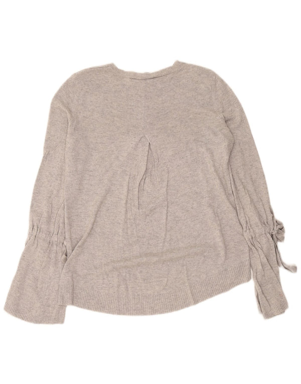 Marella Womens Boat Neck Jumper Sweater UK 16 Large Grey