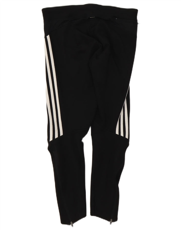 Adidas Womens Climalite Leggings UK 12 Medium Black Colourblock Polyester
