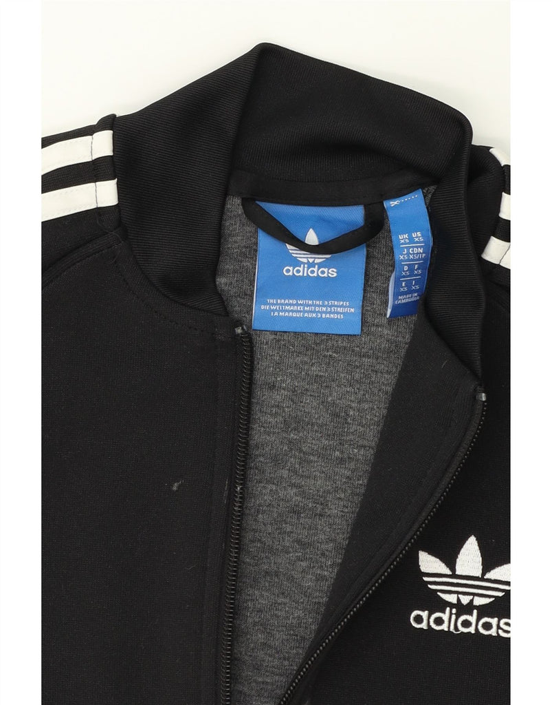 ADIDAS Mens Tracksuit Top Jacket XS Black Polyester Vintage Adidas and Second-Hand Adidas from Messina Hembry 