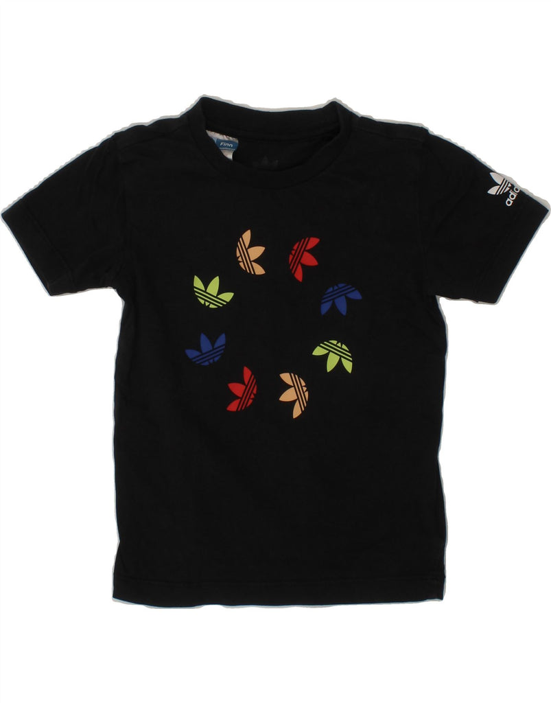 ADIDAS Baby Boys Graphic T-Shirt Top 18-24 Months Black Cotton Vintage Adidas and Second-Hand Adidas from Messina Hembry 