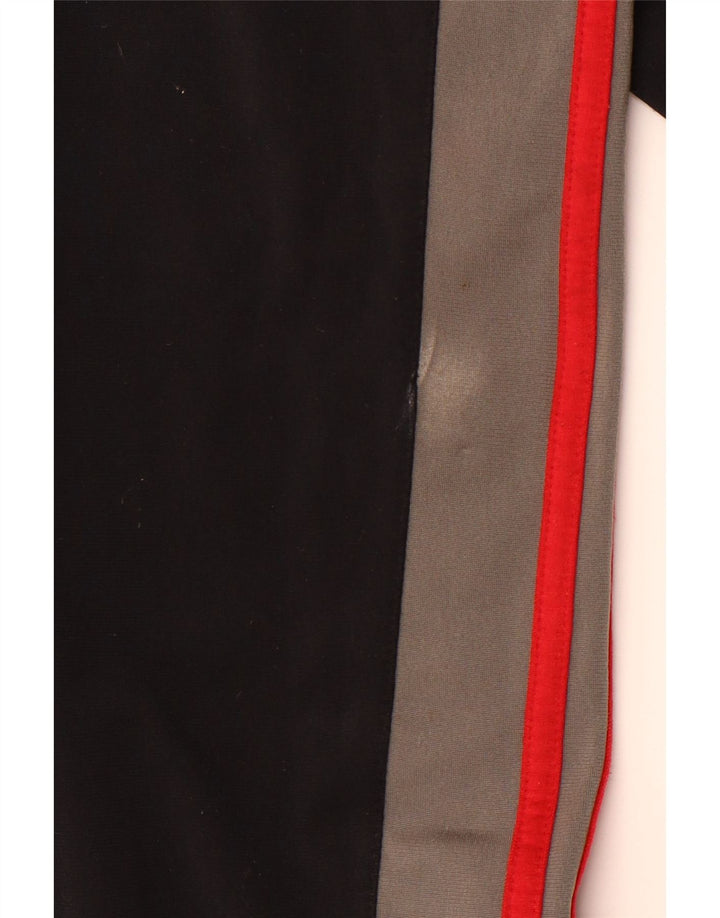 ADIDAS Womens Graphic Tracksuit Trousers Large Black Colourblock Sports