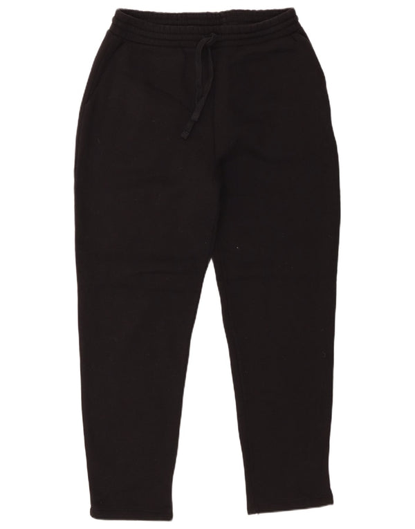 Zara Womens Tracksuit Trousers UK 12 Medium Black Cotton
