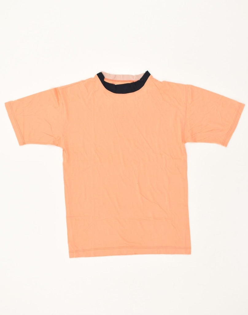 TRUSSARDI Mens T-Shirt Top IT 50 Medium Orange Cotton | Vintage Trussardi | Thrift | Second-Hand Trussardi | Used Clothing | Messina Hembry 