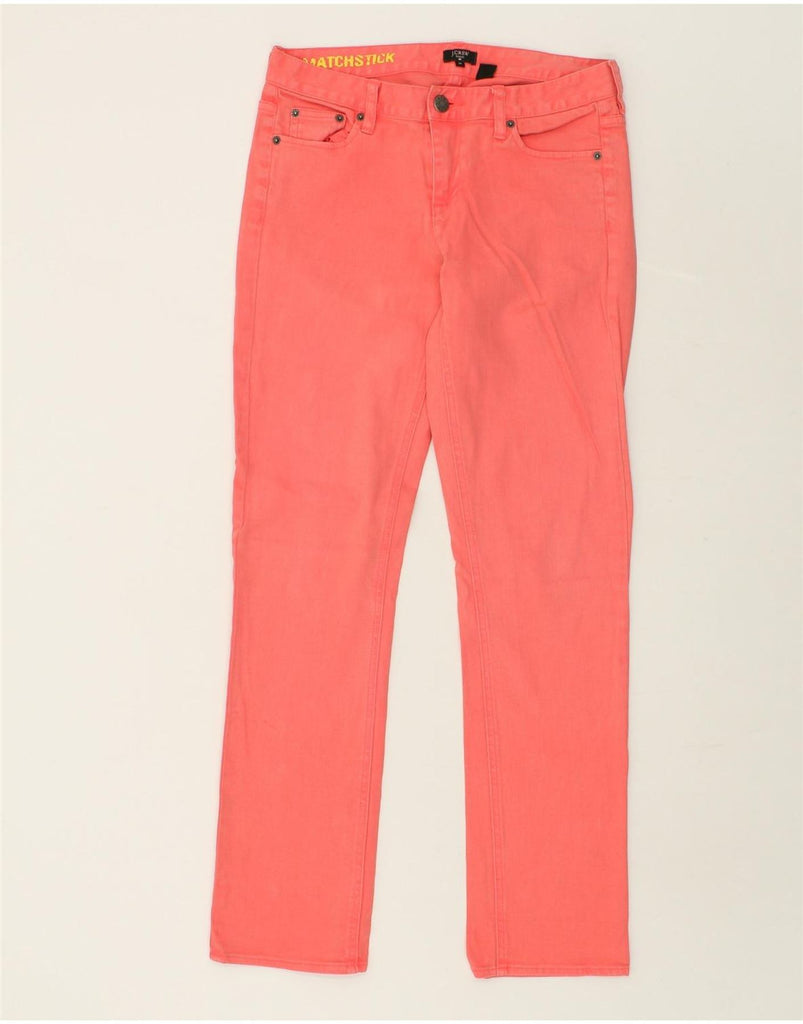 J. CREW Womens Straight Jeans W27 L31 Orange Cotton | Vintage J. Crew | Thrift | Second-Hand J. Crew | Used Clothing | Messina Hembry 