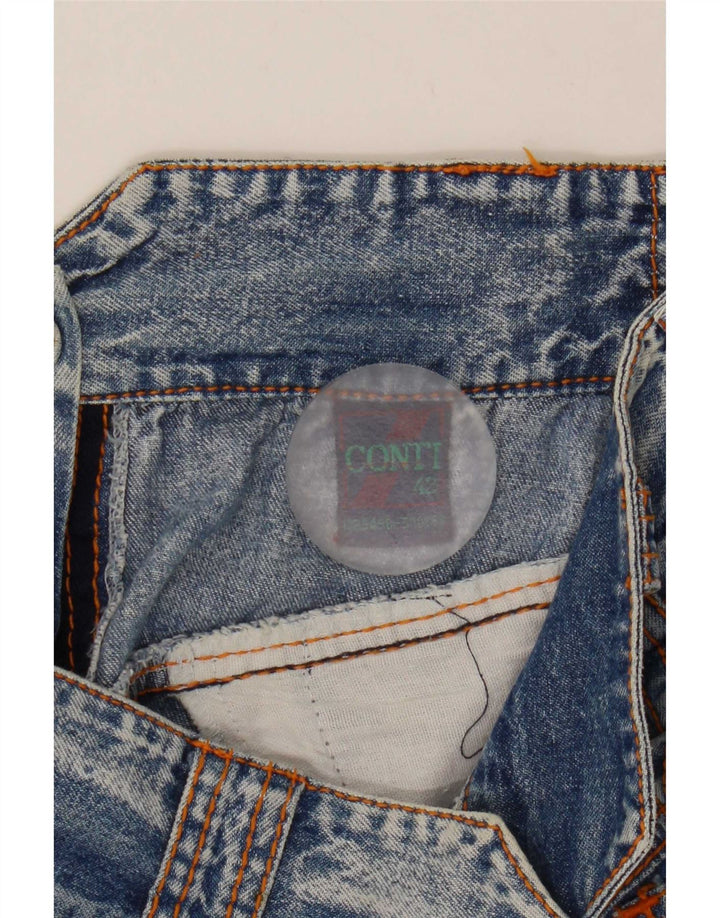 Vintage Womens Denim Skirt IT 42 Medium W28  Blue Cotton