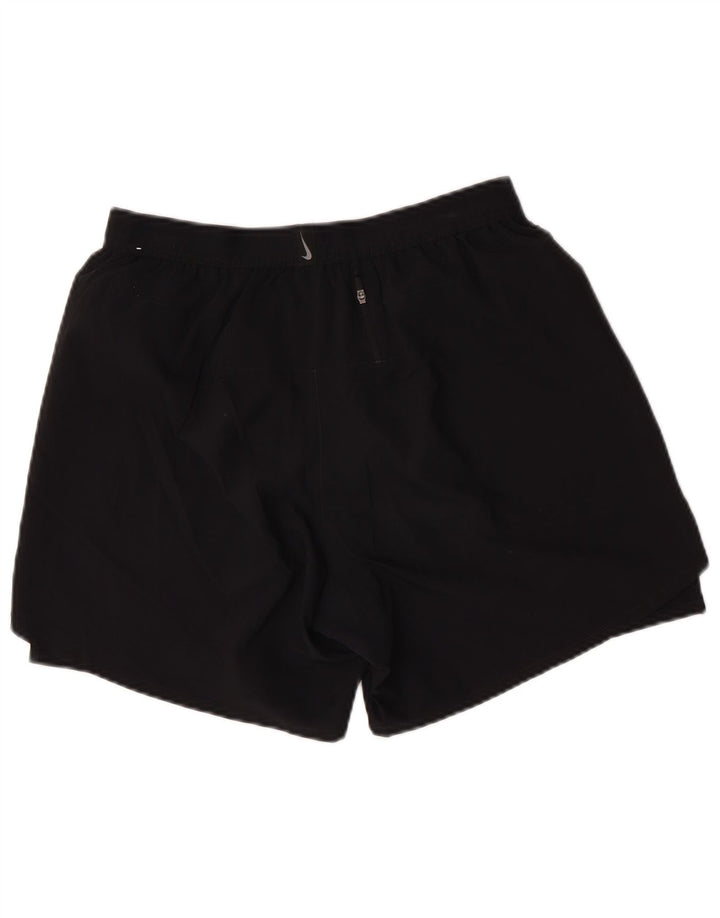 Nike Womens Dri Fit Sport Shorts Large Black Polyester