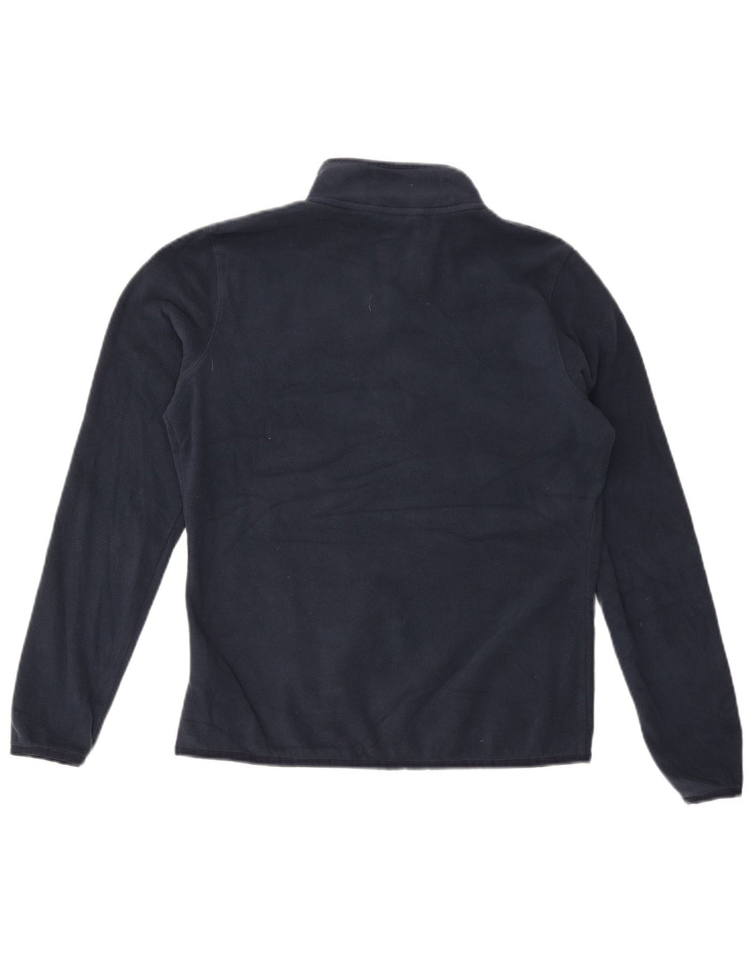 The North Face Womens Fleece Jumper UK 14 Large Navy Blue Polyester