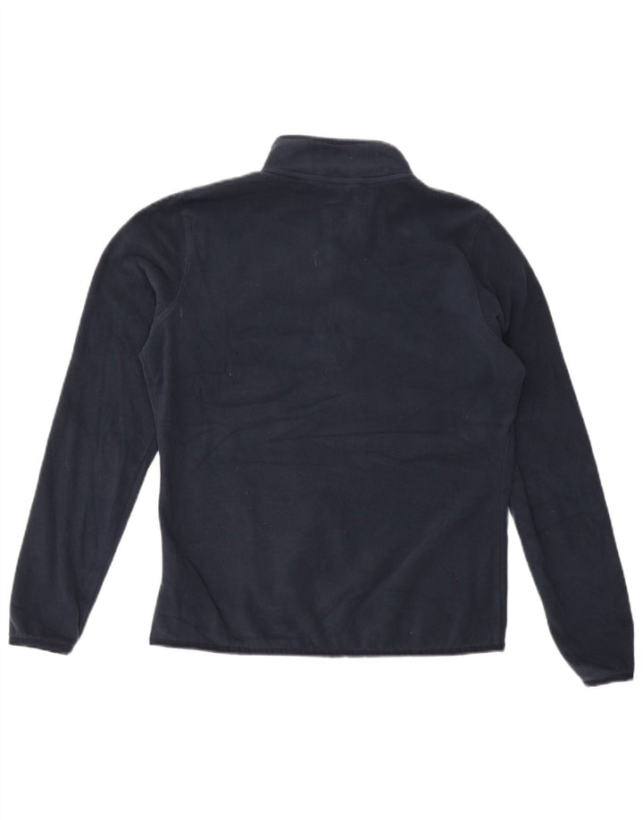 The North Face Womens Fleece Jumper UK 14 Large Navy Blue Polyester