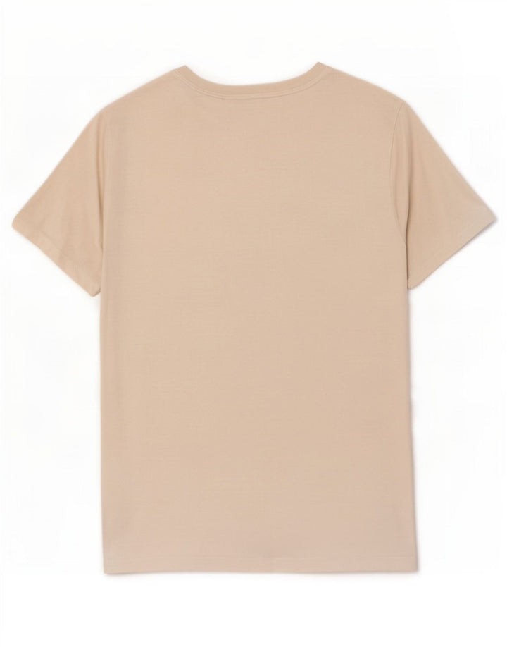 Puma Mens Graphic T-Shirt Top Medium Off White Cotton