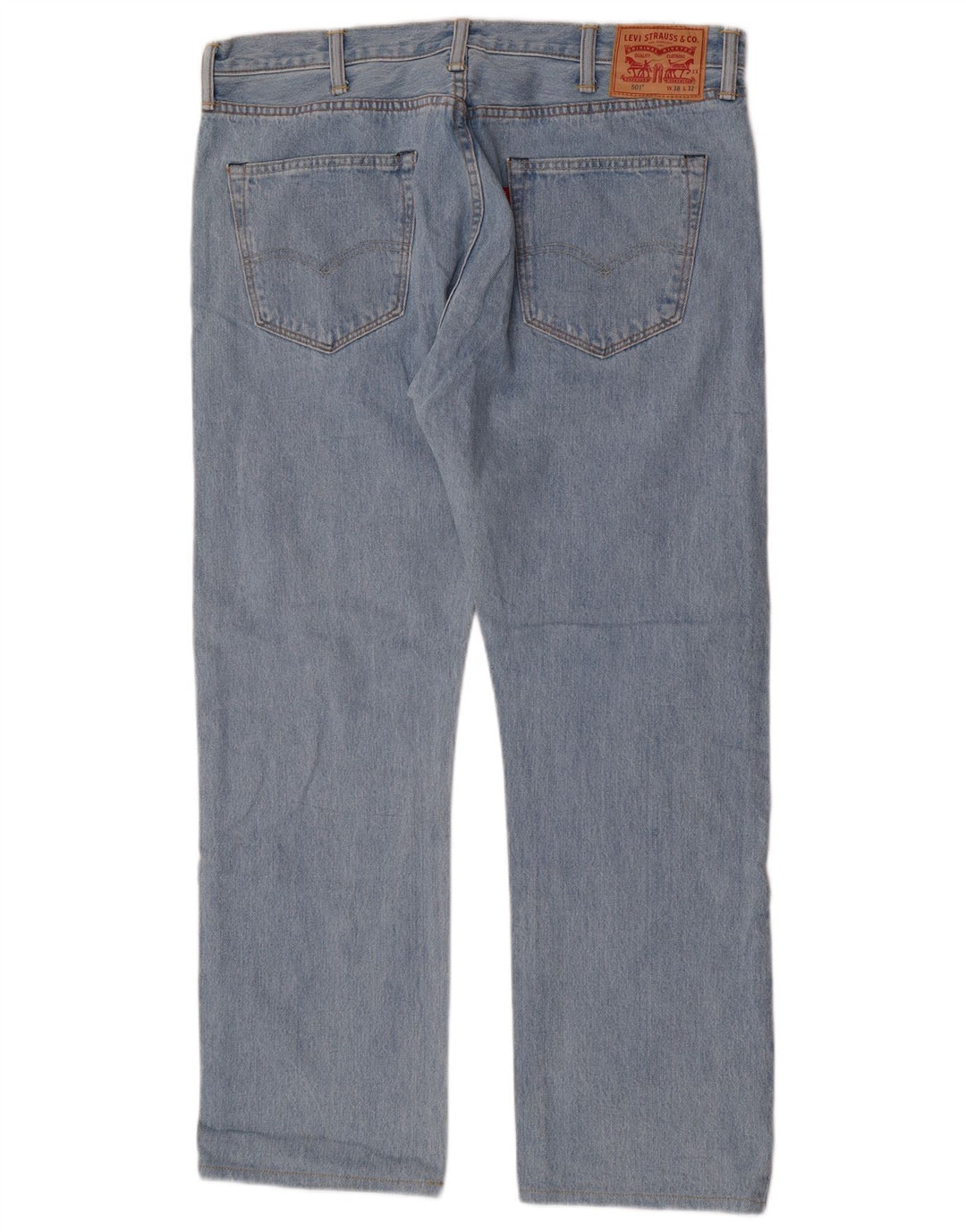 Levi's Mens 501 Straight Jeans W38 L29 Blue Cotton
