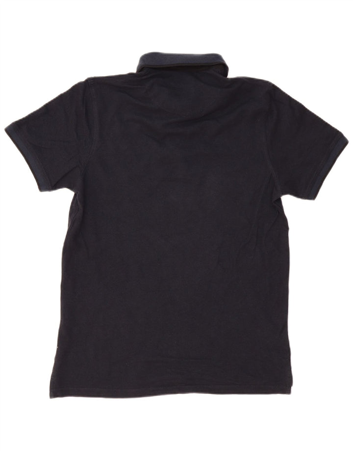 Jack & Jones Mens Polo Shirt Medium Navy Blue Cotton