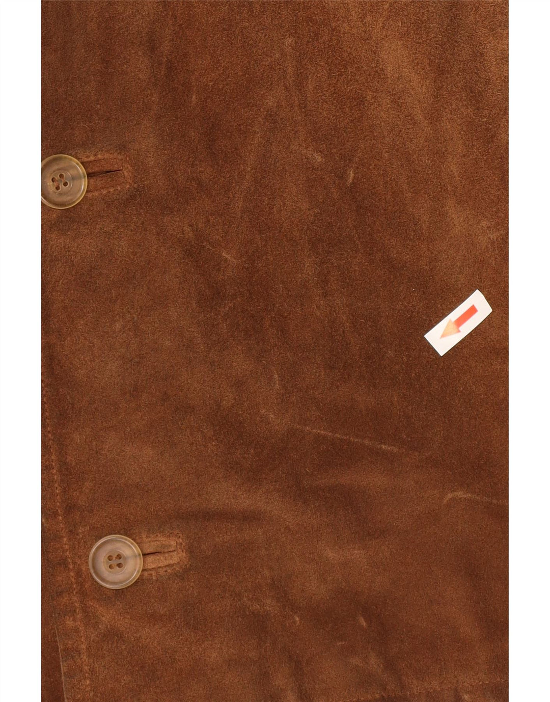 Vintage Mens Suede Jacket IT 54 2XL Brown Leather
