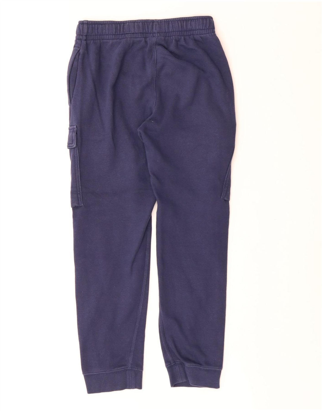 NIKE Boys Tracksuit Trousers Joggers 10-11 Years Medium Navy Blue