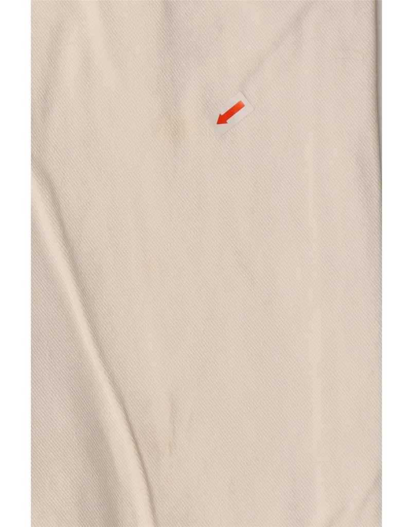 TRUSSARDI Womens Tapered Jeans W29 L26 White Cotton Vintage Trussardi and Second-Hand Trussardi from Messina Hembry 